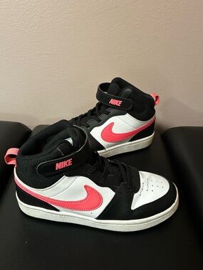 Nike Court Borough Mid 2 Black Sunset Pulse - CD7783-005 youth size 2